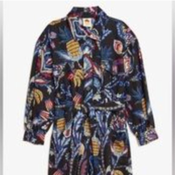 FARM Rio Sunset Tapestry Black Jumpsuit - Picture 4 of 6